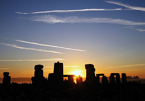 Stonehenge – západ slunce